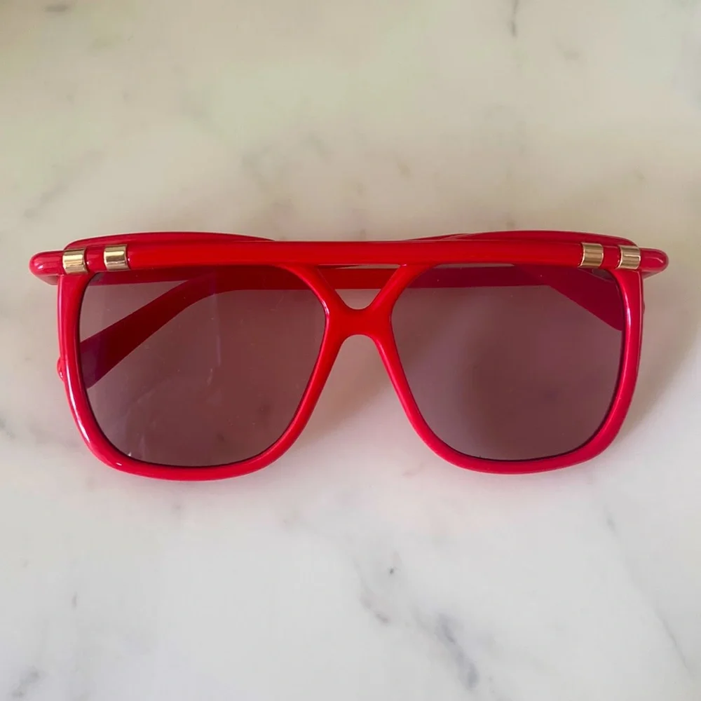 ZIMMERMANN
Stellify Acetate Aviator Sunglasses In Cherry - Picture 1 of 4